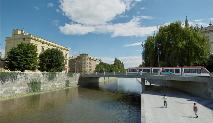 Radnice chce upravit podobu nového mostu poblíž centra Olomouce