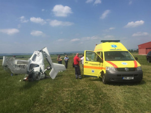 Na olomouckém letišti havaroval jednomístný ultralight