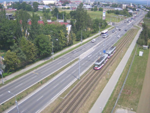 V Olomouci se dnes uzavřela rušná Velkomoravská ulice