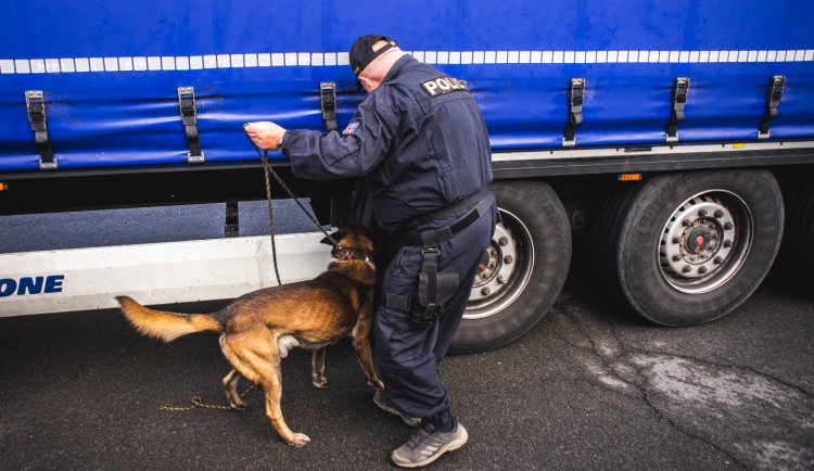 FOTO/VIDEO: Ve středu proběhla na dálnici D35 policejní akce zaměřená na odhalování nelegální migrace