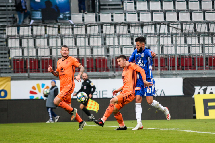 FOTOGALERIE: Mladá Boleslav v Olomouci srovnala během jedné minuty na 2:2