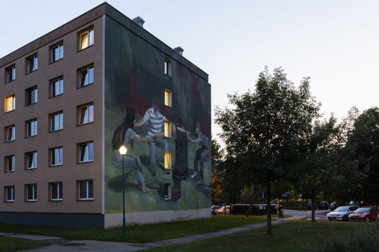 Street Art: Velkoplošné malby ozvláštnily fasády v centru Olomouce i v areálu vysokoškolských kolejí