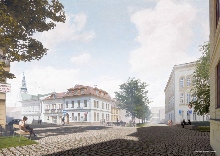 Studie jižního centra Prostějova