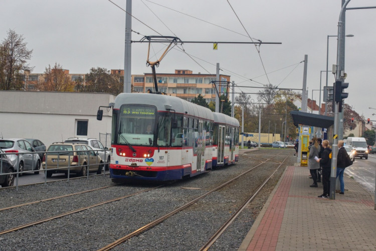 FOTOGALERIE: Už je v provozu. Nová trať v Olomouci slouží cestujícím